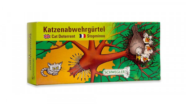 Katzenabwehrgürtel für Bäume Umfang 70 cm - effektiver Kletterschutz für Höhlen- und Freibrüter