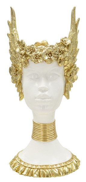 Dekofigur klassische Büste Göttin der Weisheit Athene Skulptur als Vase Behälter nutzbar H 38 cm