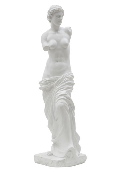 Dekofigur klassische römische Frauenskulptur Replikat Venus von Milo Statue weiß H 49 cm